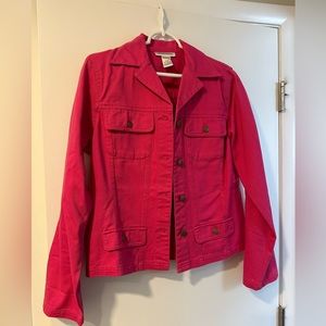 Dark pink Jean Jacket Size 8 Chadwick’s